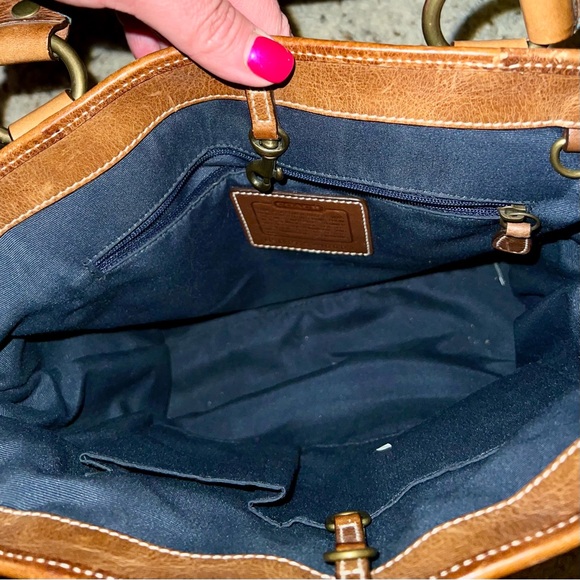 Coach Patchwork & Leather Tote Bag - Picture 4 of 11